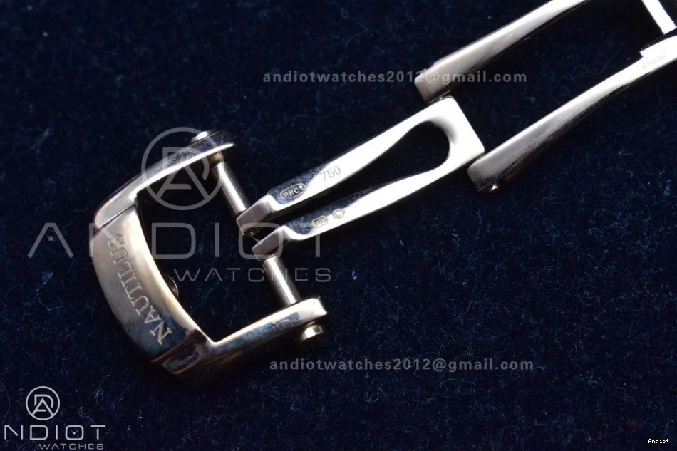 on Gray Croco 5712 A23J Best SS GRF Dial Strap Brown Edition RG Nautilus 0227